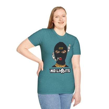 Unisex Softstyle T-Shirt - No Limits Graphic Tee for Bold Individuals
