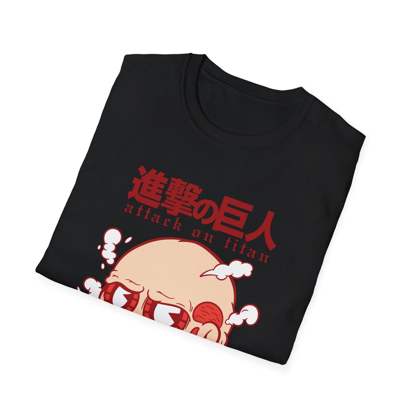 Anime-Inspired Unisex Softstyle T-Shirt, Perfect for Casual Wear, Gift for Anime Fans, Attack on Titan Tee, Streetwear Fashion, Cosplay Top