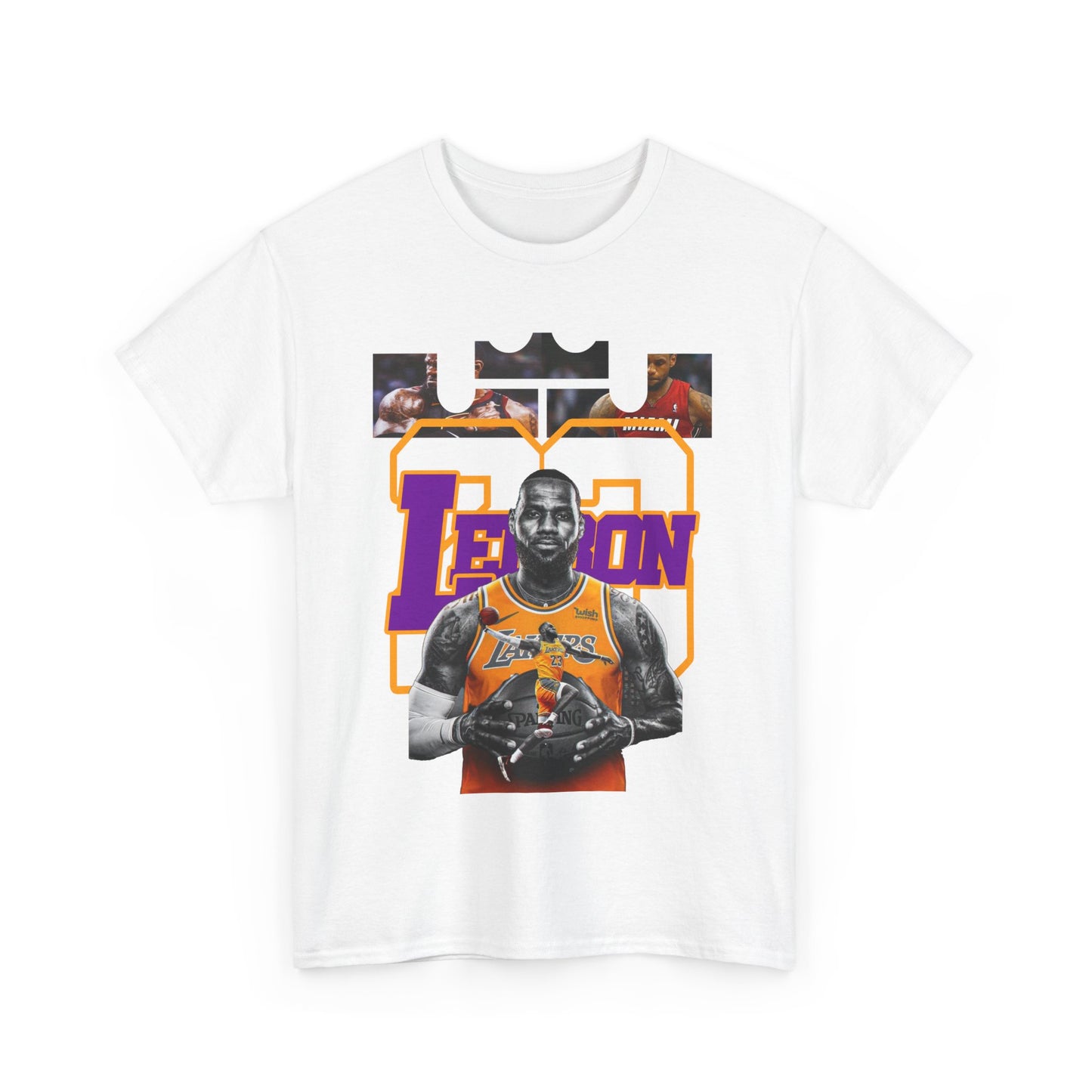 LeBron James Unisex Heavy Cotton Tee - Basketball Fan Apparel