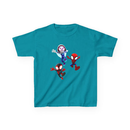 Kids Superhero Adventure Tee, Kids Birthday Gift, Fun Playwear, Spiderman Costume Shirt, Cartoon Character T-Shirt, Summer Outfit