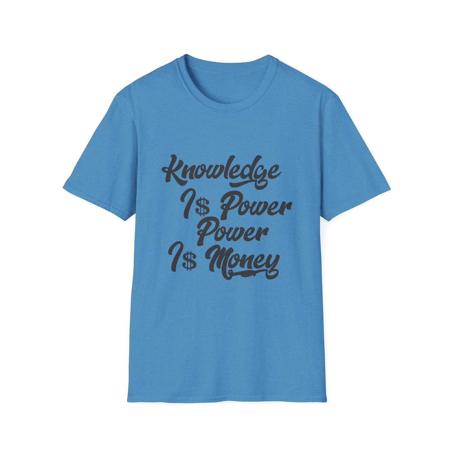 Knowledge Is Power Unisex Softstyle T-Shirt - Stylish Motivational Tee