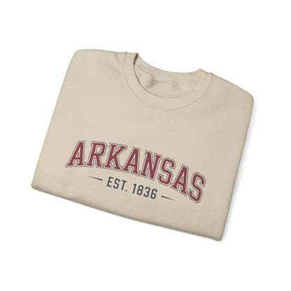 Arkansas Est. 1836 Crewneck Sweatshirt