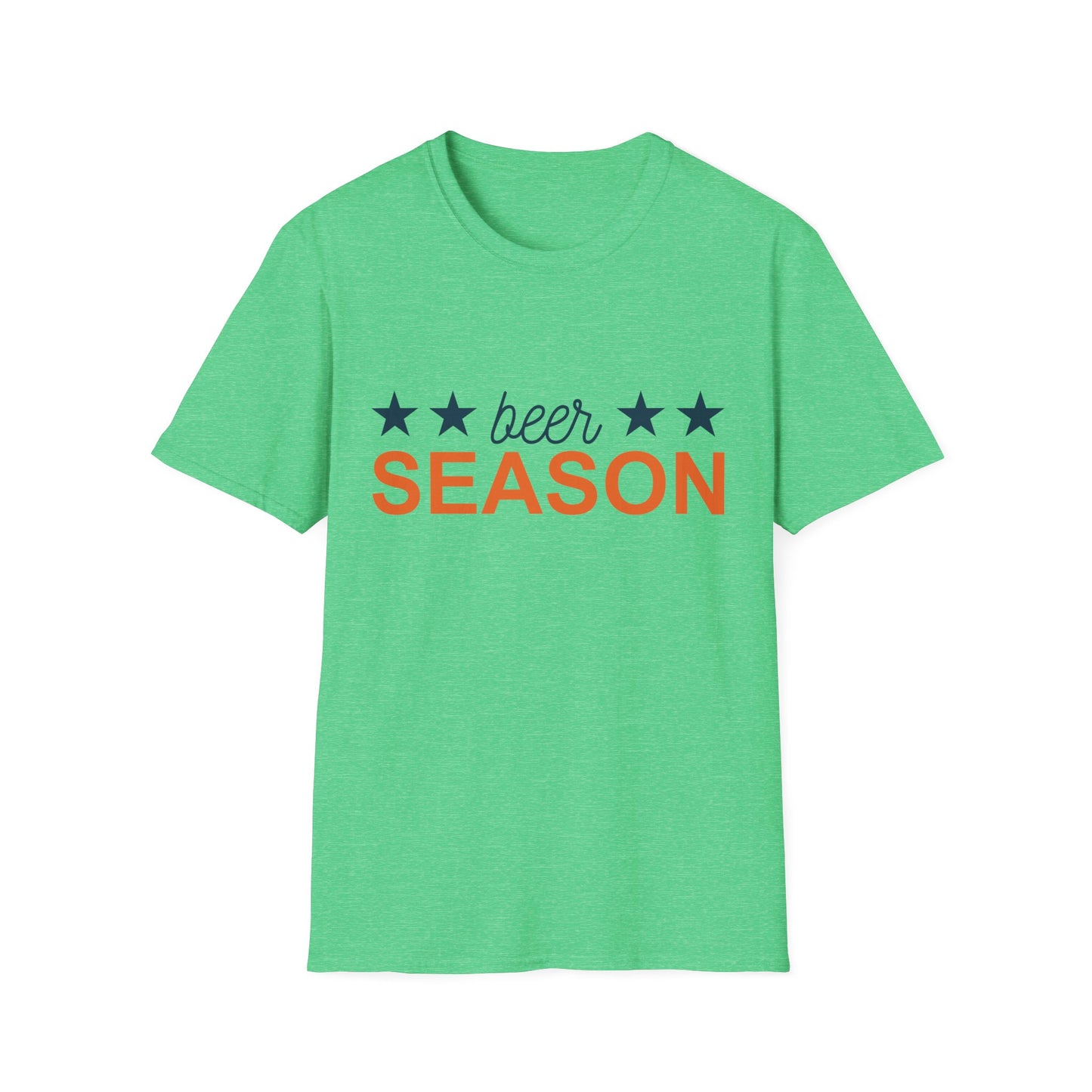Beer Season Unisex Softstyle T-Shirt, Funny T-Shirt for Beer Lovers, Gift for Friends, Custom Apparel, Summer BBQ Outfit, Casual Wear