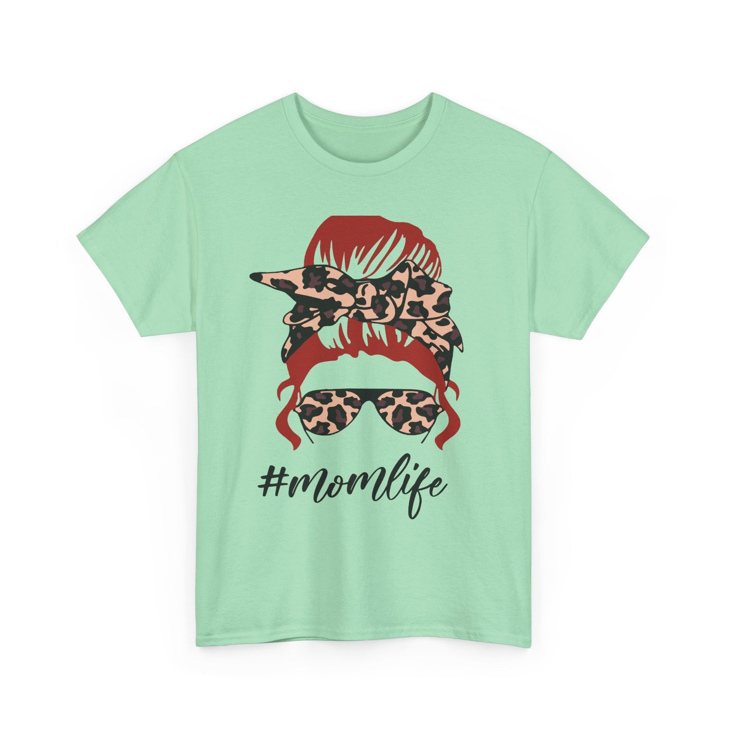 #Momlife Unisex Heavy Cotton Tee - Stylish & Comfortable T-Shirt for Moms