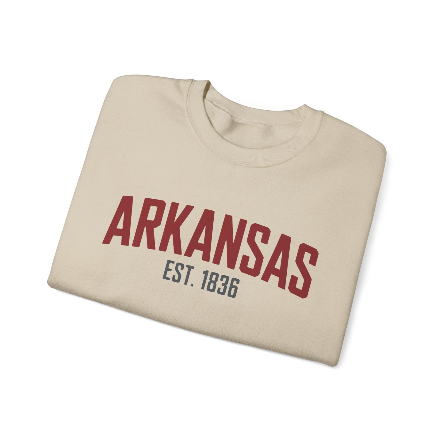 Arkansas Established 1836 Crewneck Sweatshirt