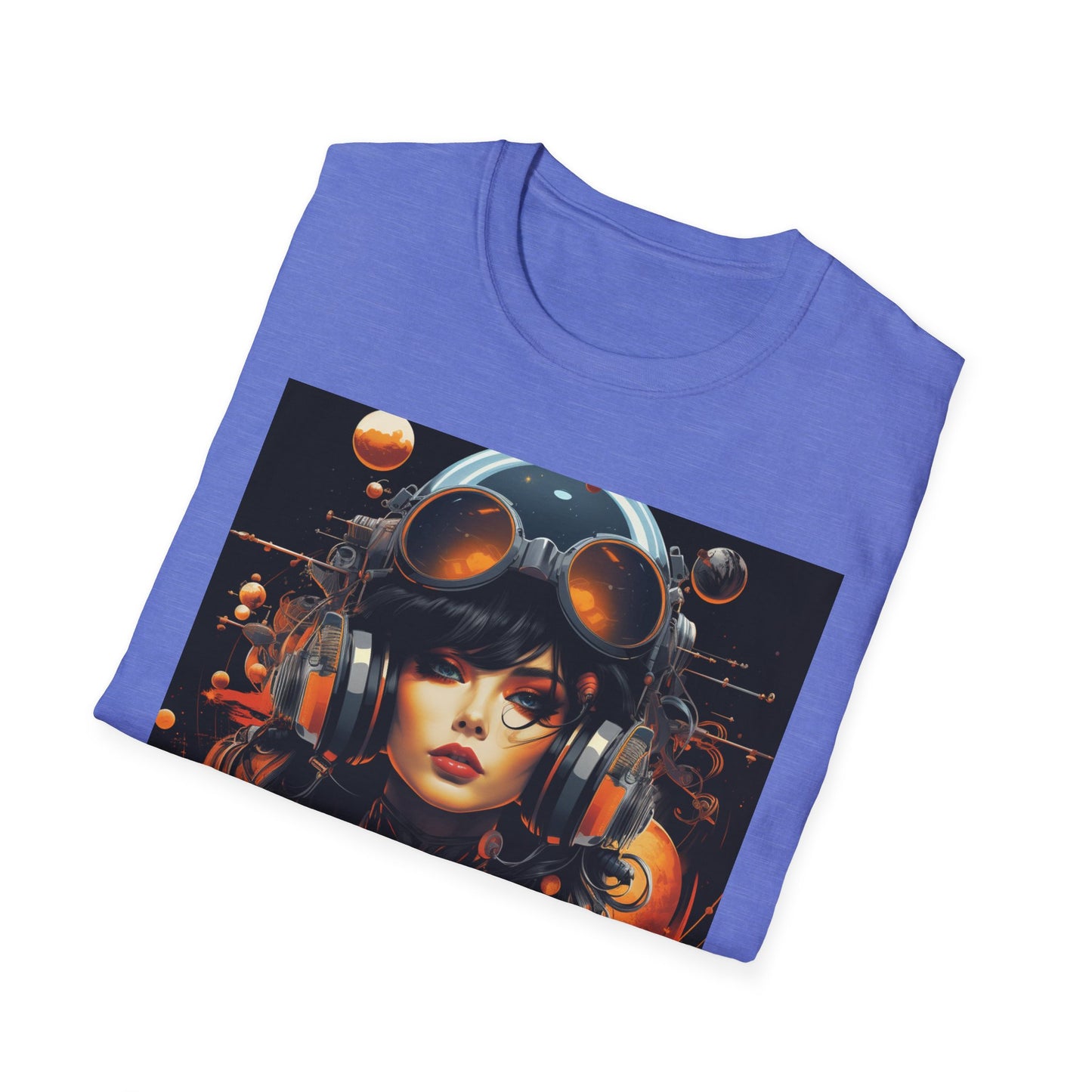 Bold Graphic Unisex T-Shirt - Retro Space Girl Design