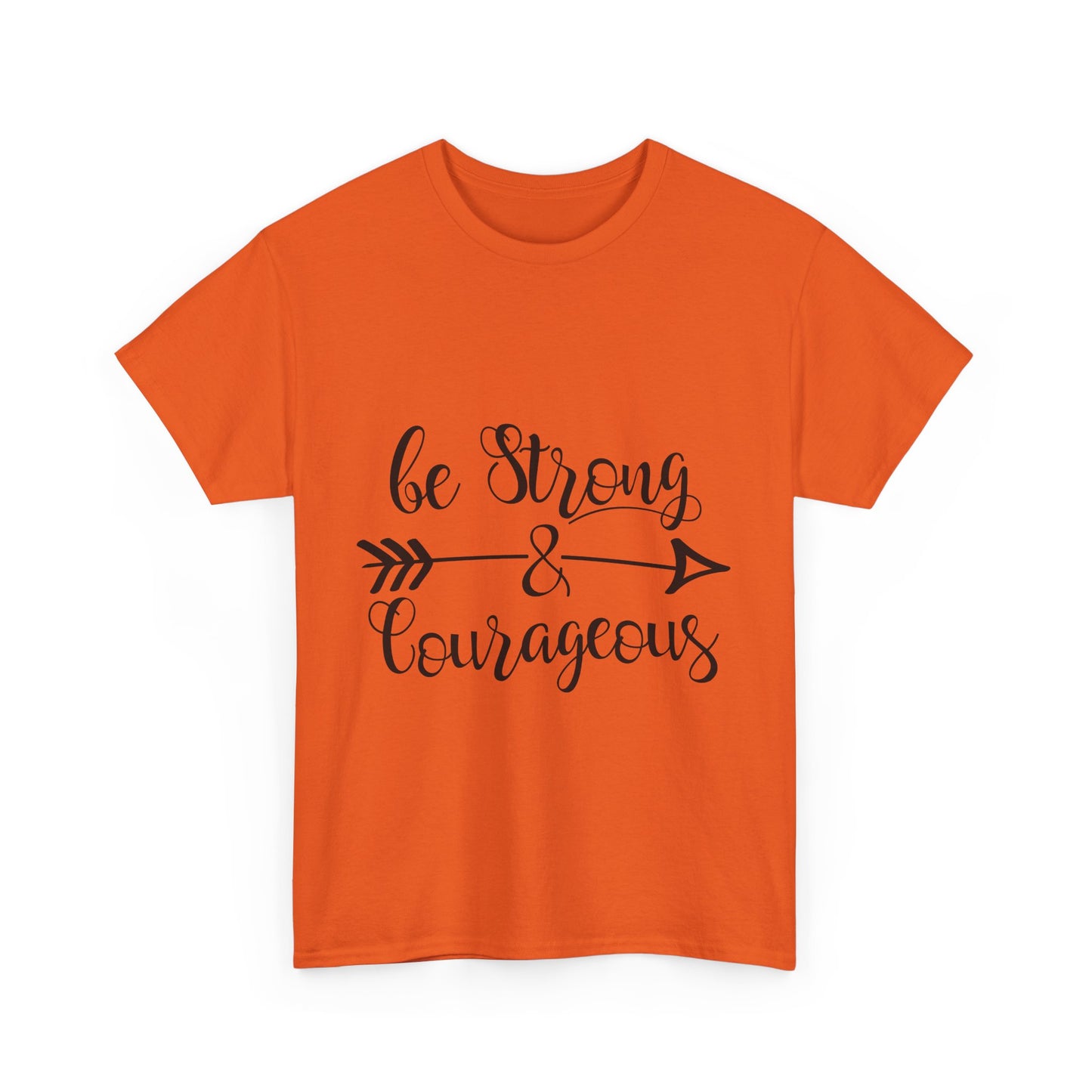 Be Strong & Courageous Unisex Heavy Cotton Tee