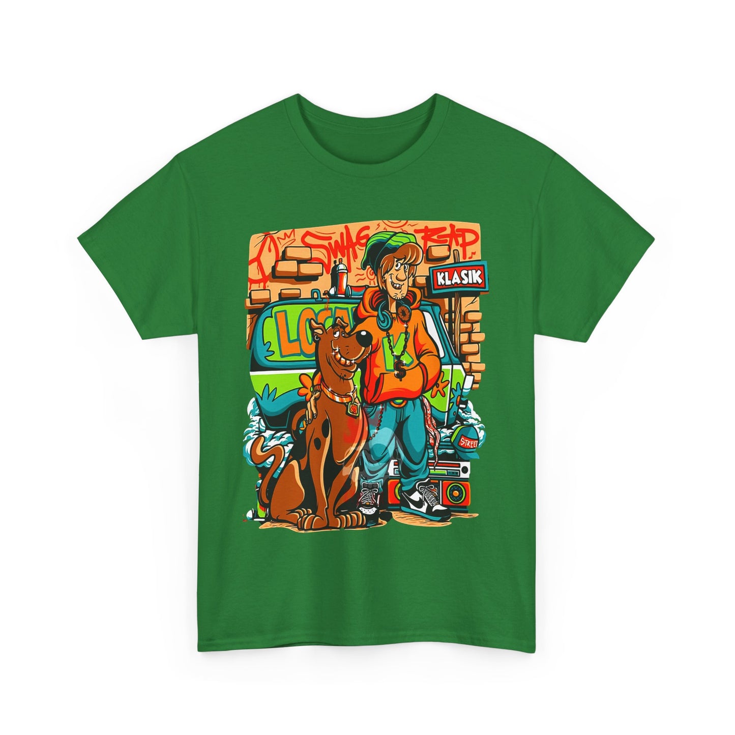 Retro Scooby-Doo Unisex Heavy Cotton Tee - Vintage Cartoon Print