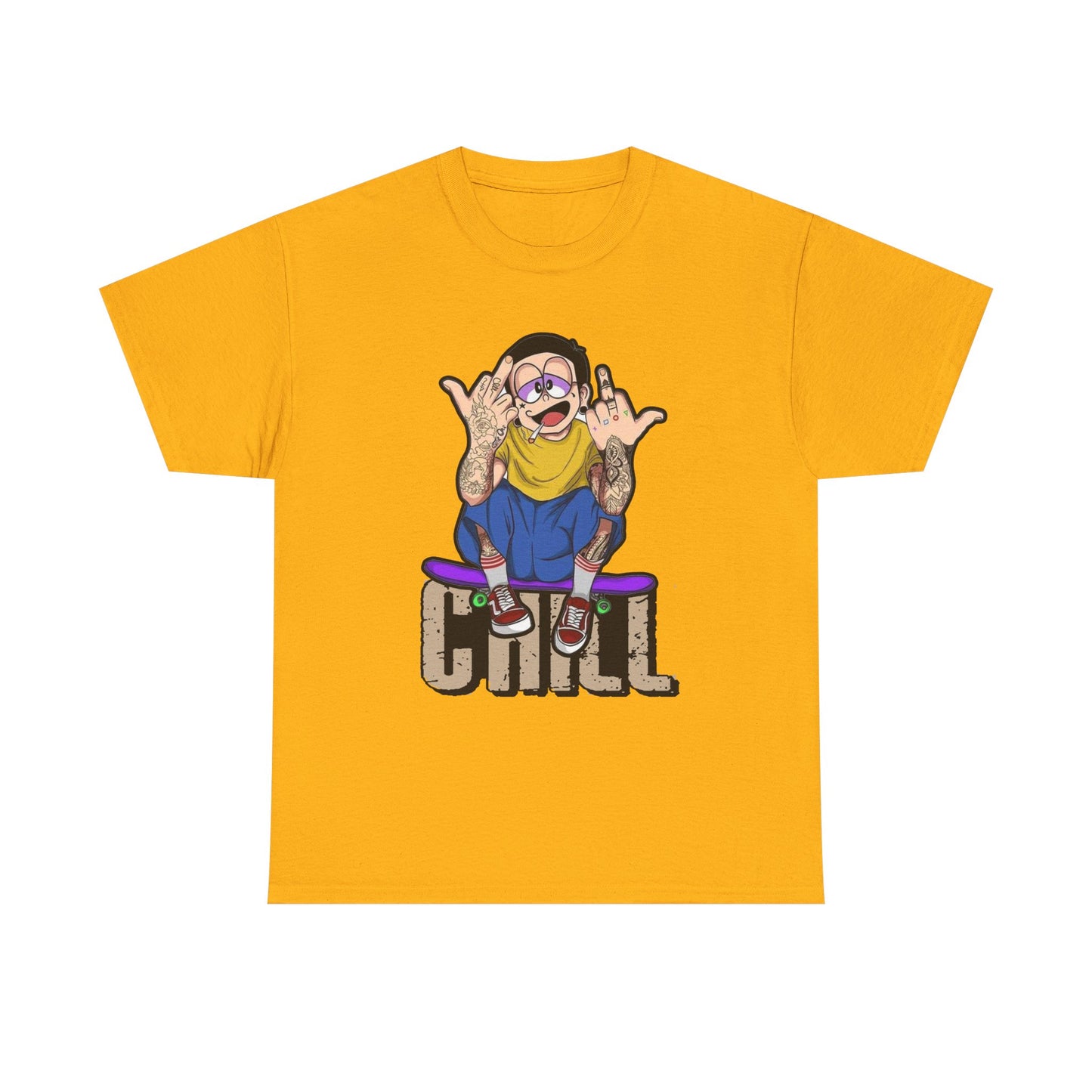 Chill Vibes Unisex Heavy Cotton Tee – Perfect for Relaxed Days