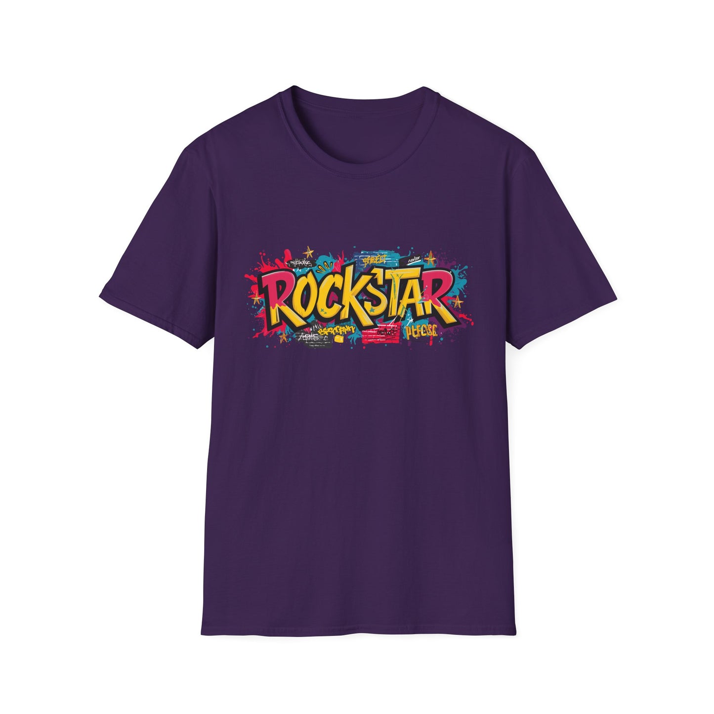 Rockstar Graphic Unisex T-Shirt, Music Lover Gift, Festival Wear, Cool Casual Tee, Birthday Present, Unisex Softstyle Shirt