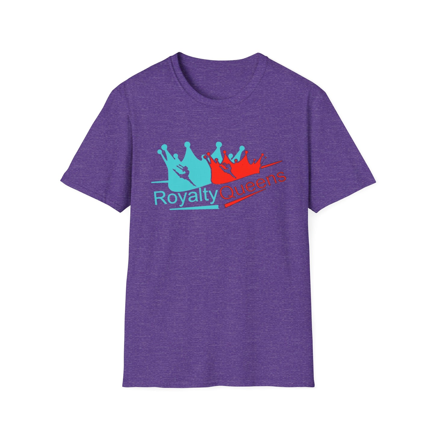 Royalty Queens Unisex T-Shirt, Softstyle Tee for Girls, Crown Graphic, Birthday Gift, Queen's Day Celebration, Casual Wear