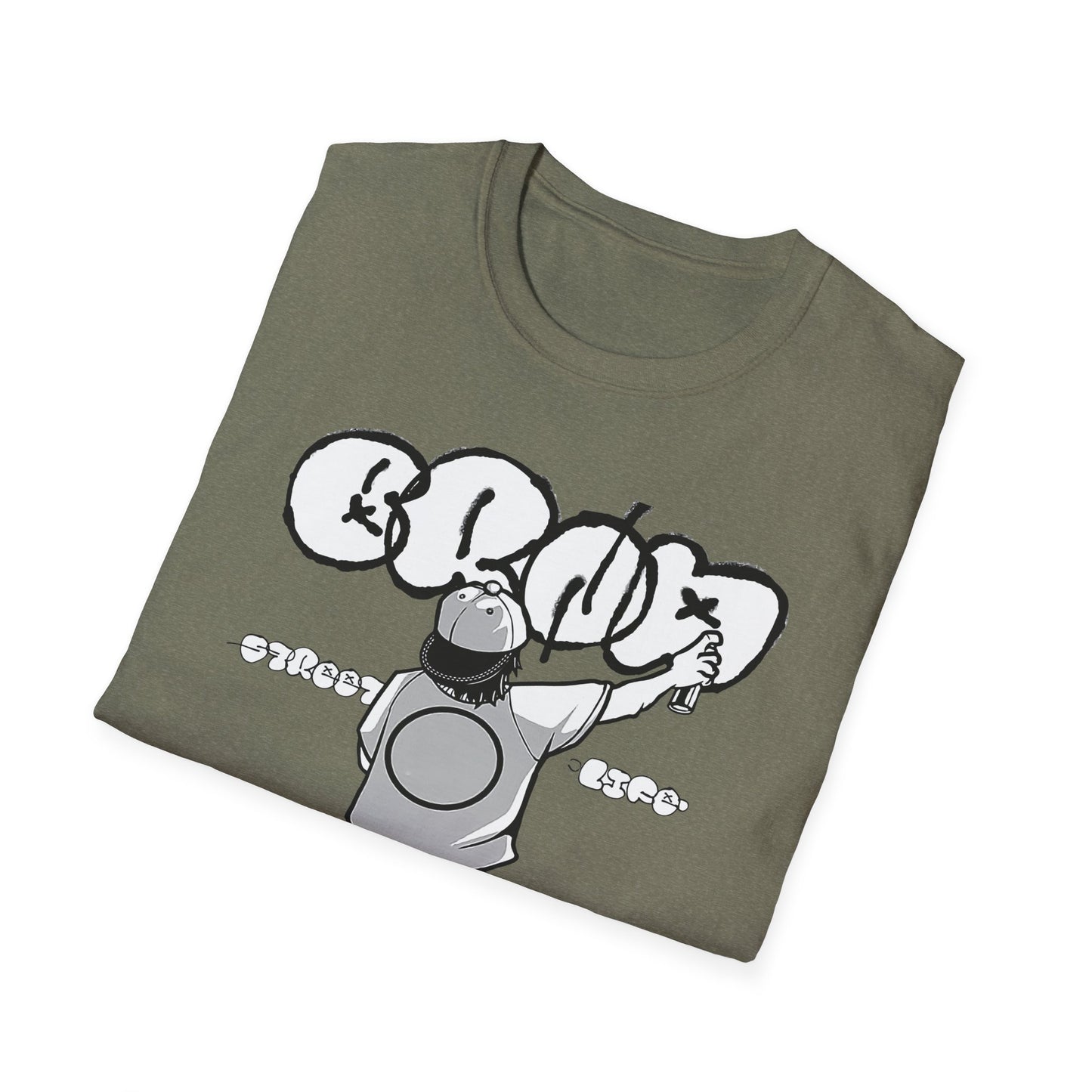 Skateboard Graffiti T-Shirt – Unisex Softstyle Tee for Streetwear Fans