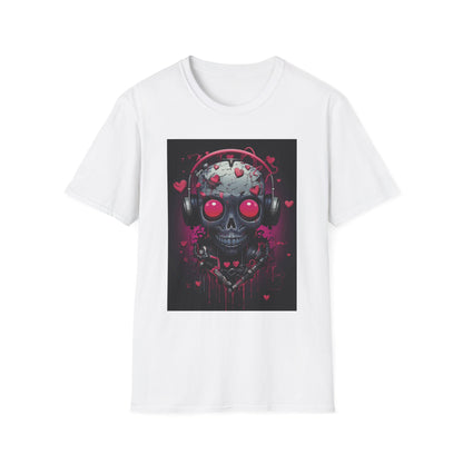 Edgy Skull Graphic T-Shirt with Headphones