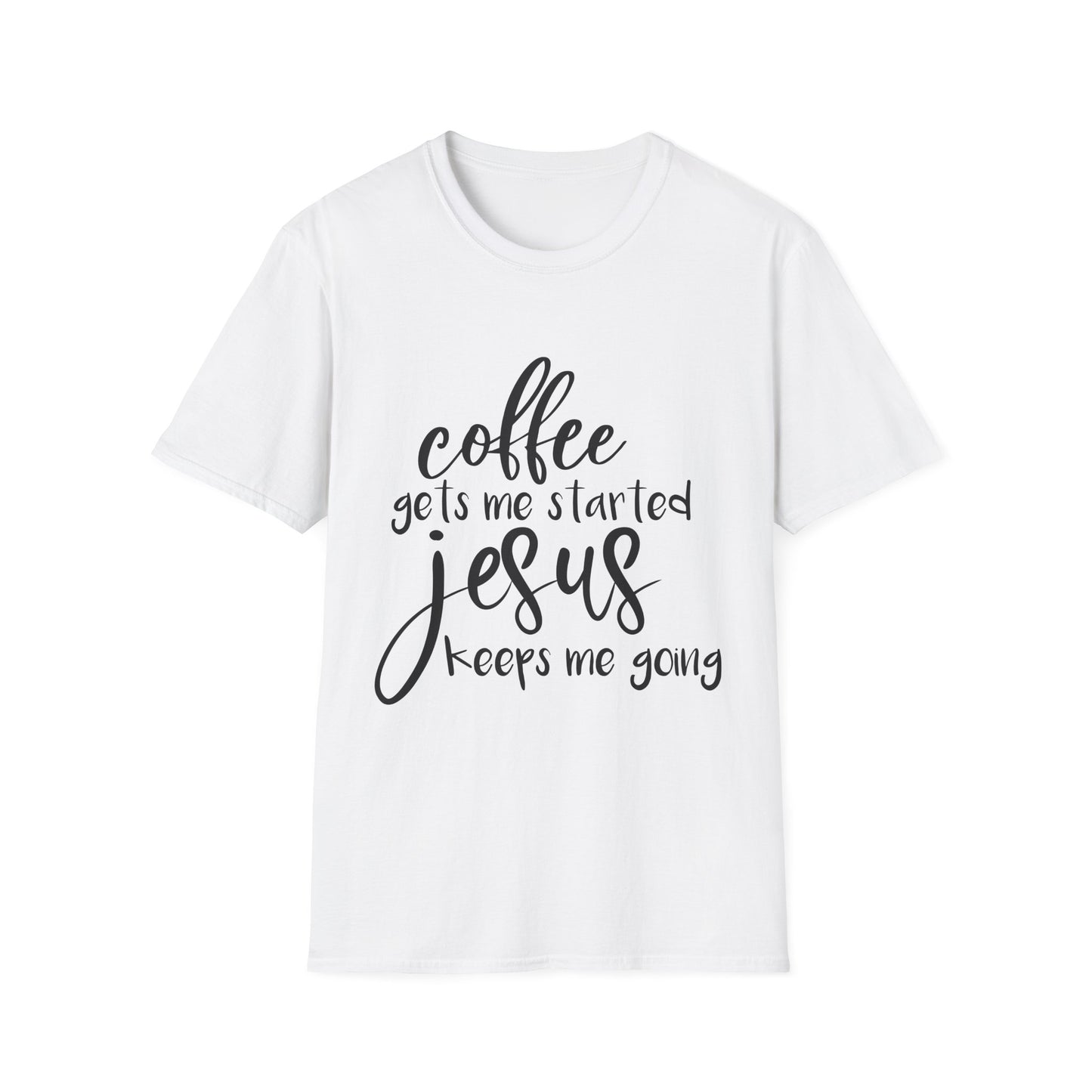 Coffee & Jesus Unisex Softstyle T-Shirt - Inspirational Christian Tee