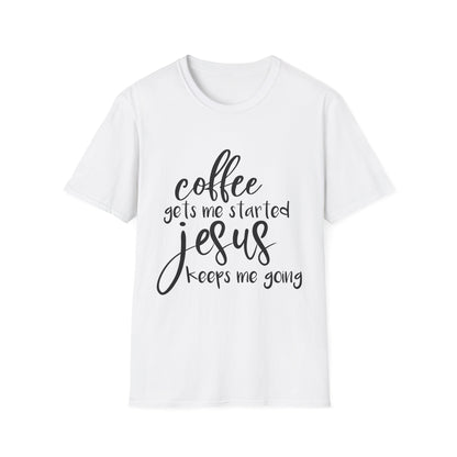 Coffee & Jesus Unisex Softstyle T-Shirt - Inspirational Christian Tee