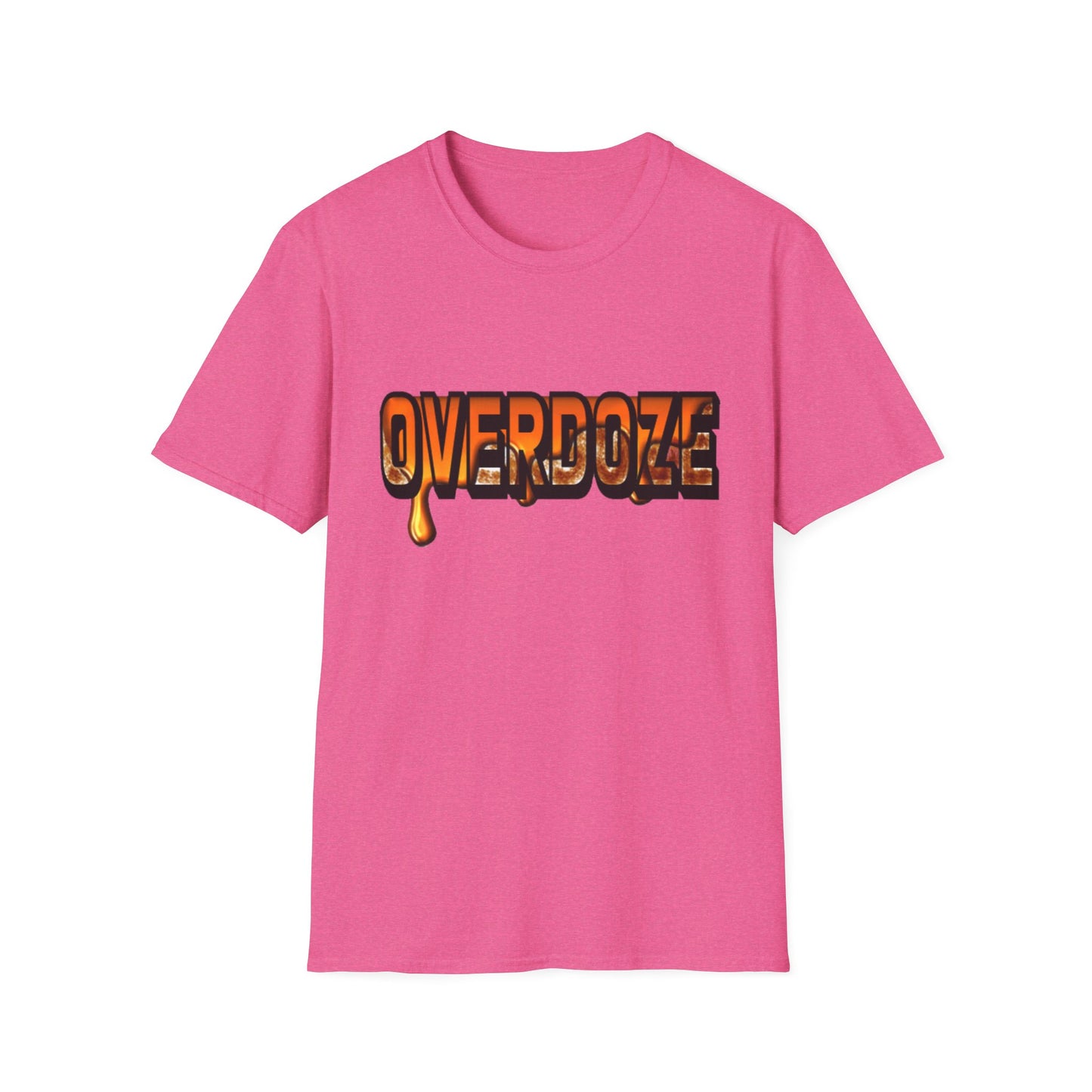 Street Style Unisex T-Shirt with 'OVERDOZE' Graphic
