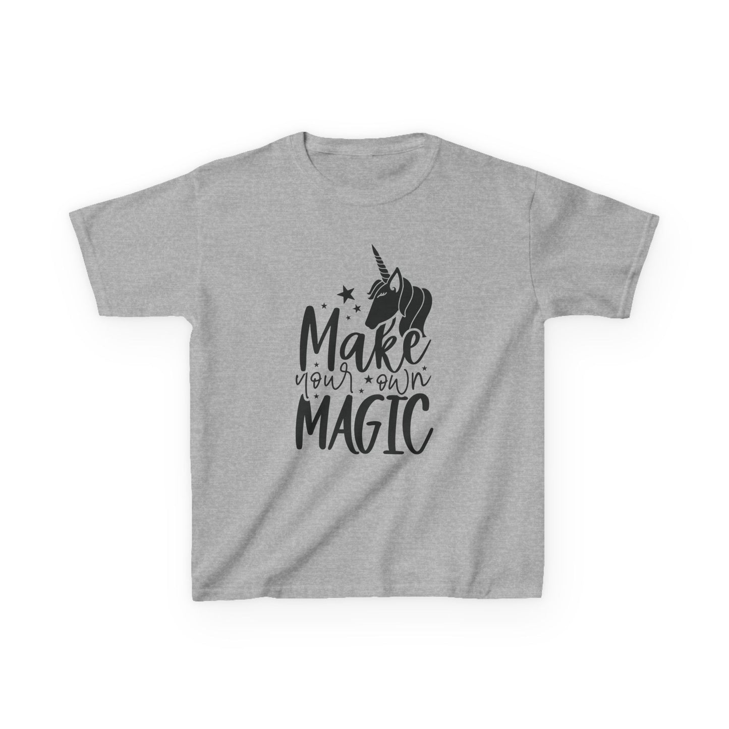 Kids Unicorn Magic Tee - 'Make Your Own Magic' Cotton Shirt