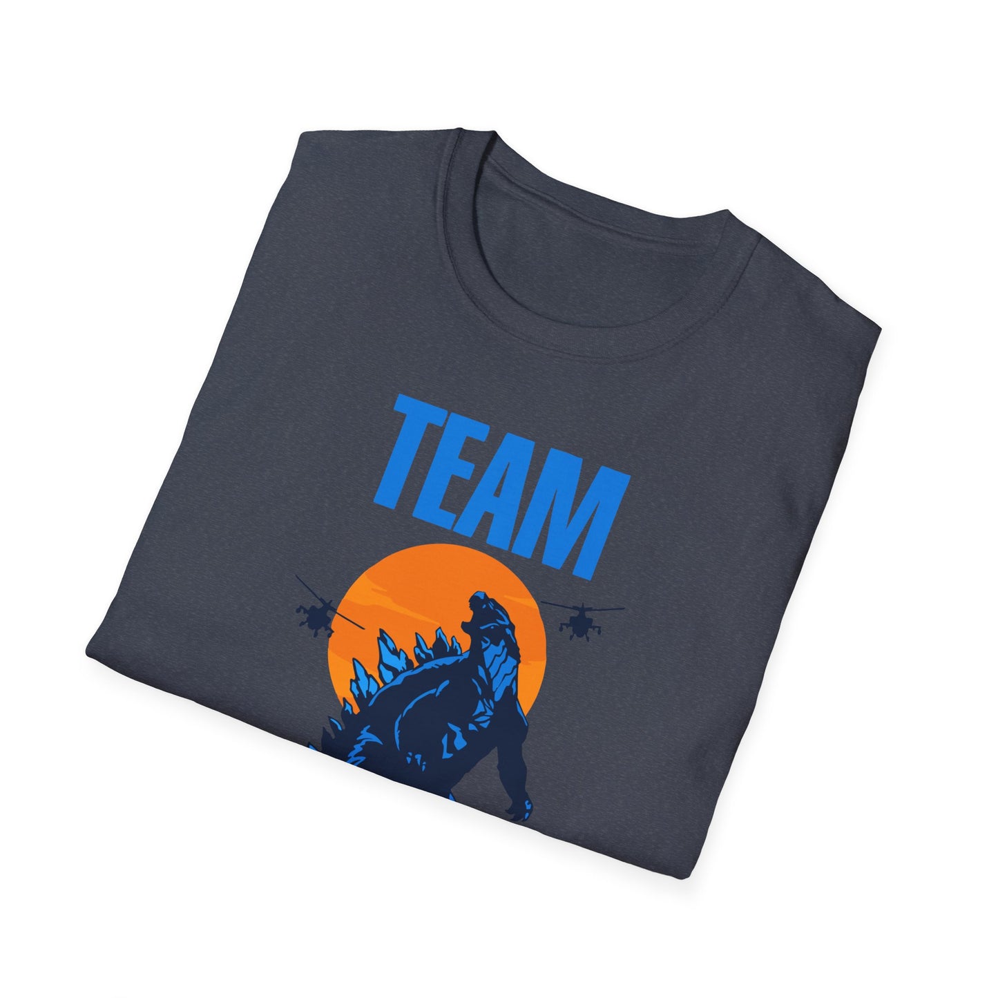 Team Godzilla Unisex Softstyle T-Shirt – Comfortable Graphic Tee for Movie Fans