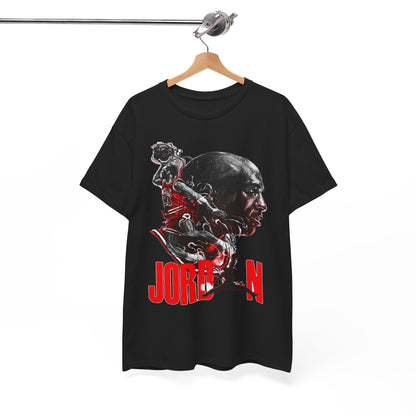 Jordan Inspired Unisex Heavy Cotton Tee - Retro Style Graphic Shirt