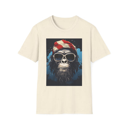 Cool Gorilla Graphic Tee, Fun Casual Wear, Perfect for Gifts, Chill Vibes, Great for Parties, Everyday Style, Unique Fashion Statement