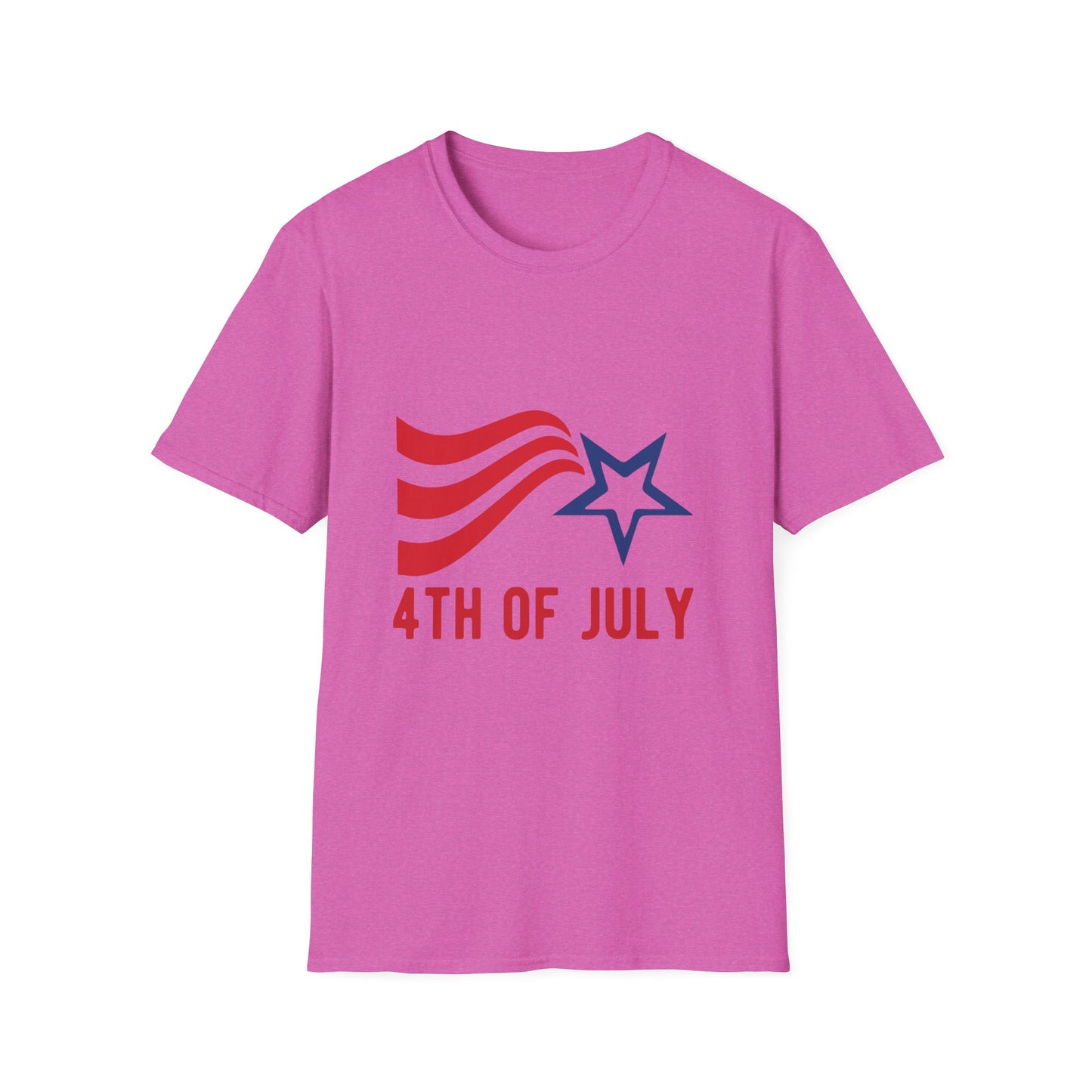 Patriotic 4th of July Unisex T-Shirt, Independence Day Shirt, USA Shirt, Casual Summer Tee, Red White Blue Celebration Tee