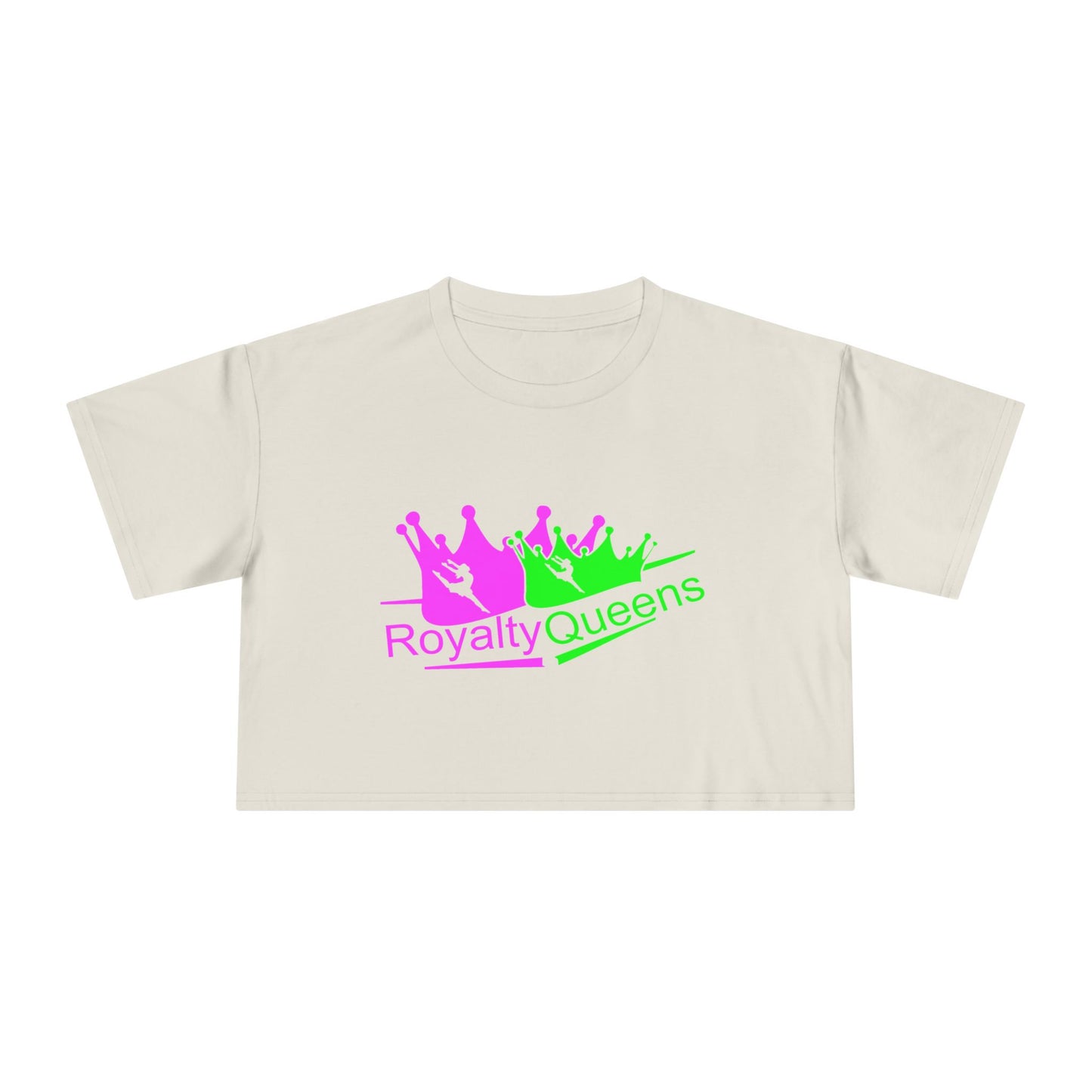 Royalty Queens Women's Crop Tee | Fun, Trendy Shirt for Celebrations, Gifts, Parties, Everyday Wear, Self-Expression