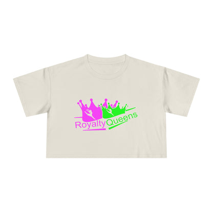 Royalty Queens Women's Crop Tee | Fun, Trendy Shirt for Celebrations, Gifts, Parties, Everyday Wear, Self-Expression