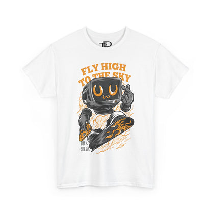 Fly High Graphic Tee, Unisex Cotton T-Shirt, Casual Streetwear, Gift for Him/Her, Fun Summer Tee, Trendy Outdoor Shirt