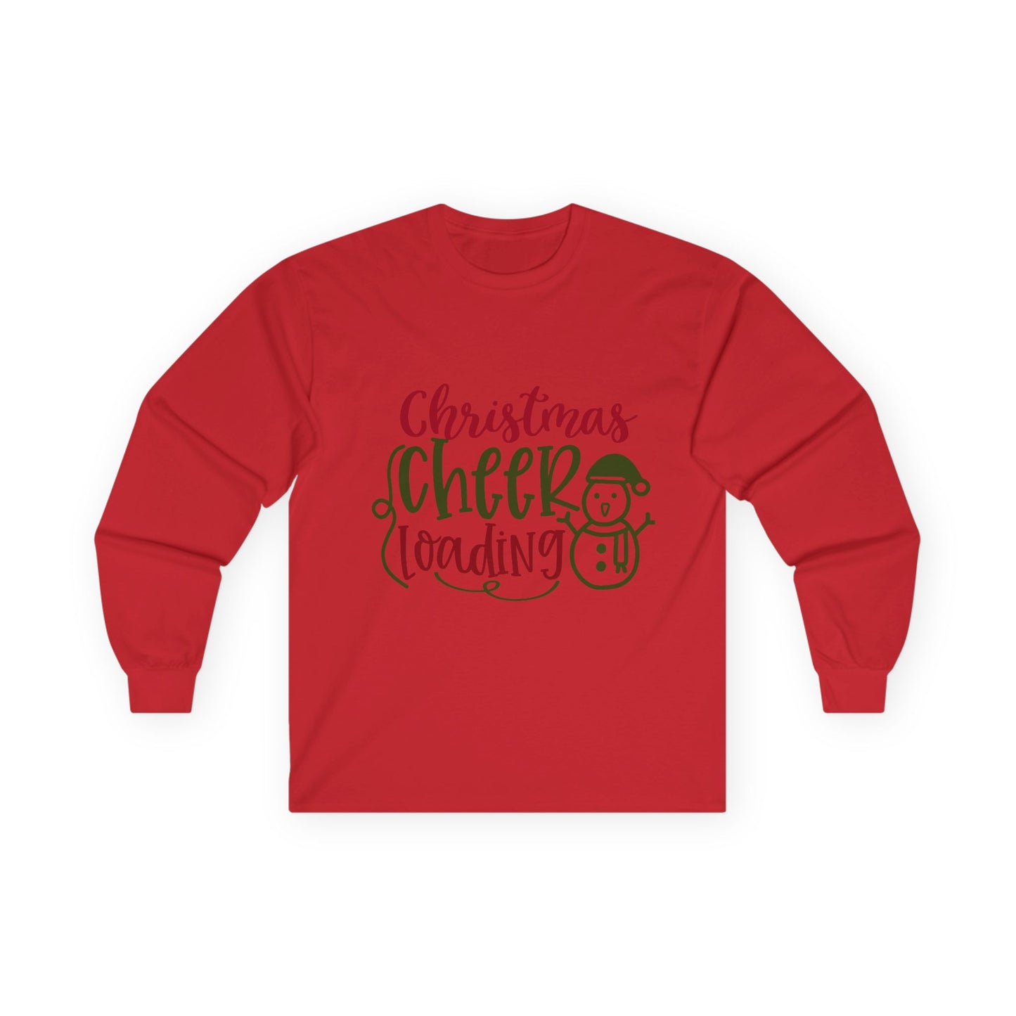 Christmas Cheer Long Sleeve Tee, Holiday Apparel, Unisex Cotton Tee, Winter Shirt, Festive Gift, Cozy Holiday Wear