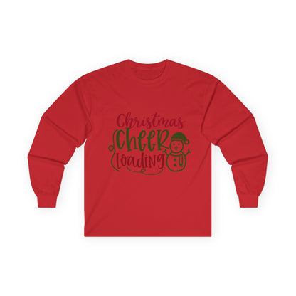 Christmas Cheer Long Sleeve Tee, Holiday Apparel, Unisex Cotton Tee, Winter Shirt, Festive Gift, Cozy Holiday Wear