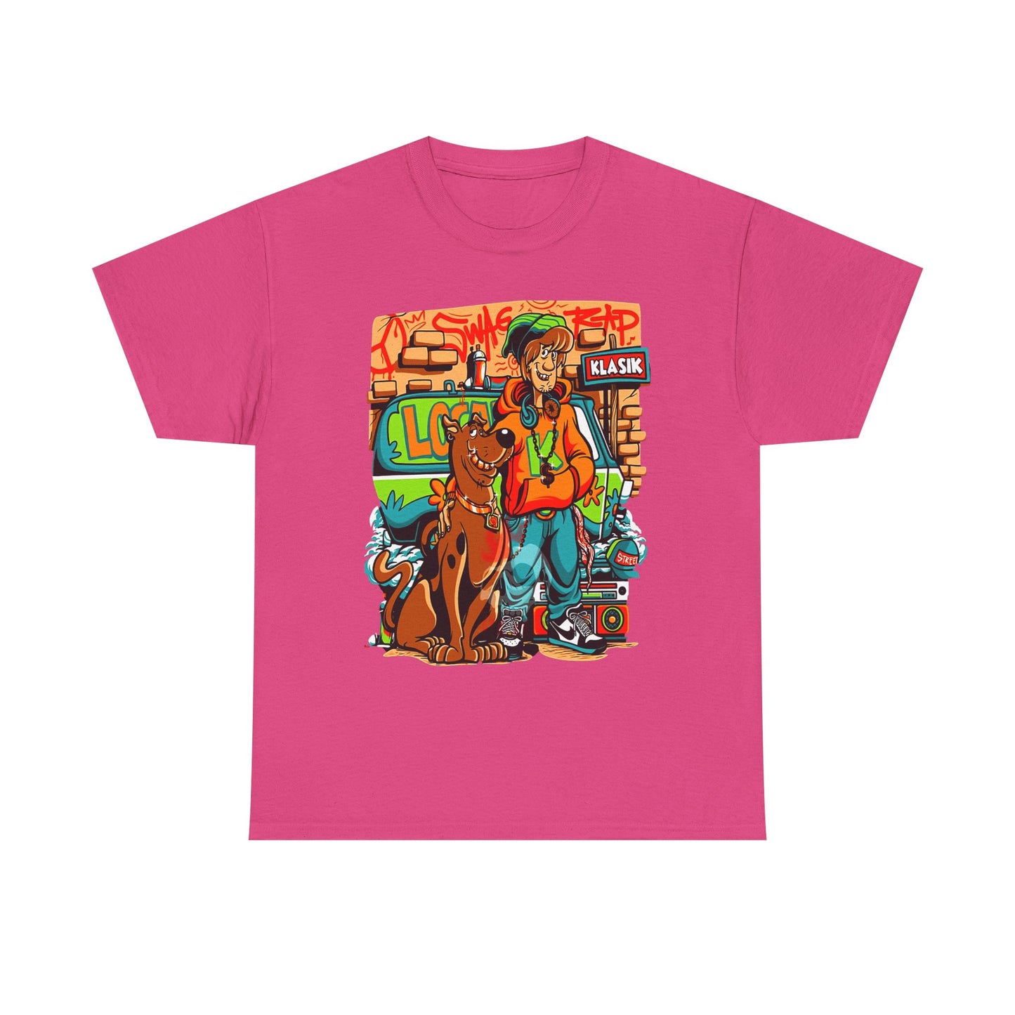 Retro Scooby-Doo Unisex Heavy Cotton Tee - Vintage Cartoon Print