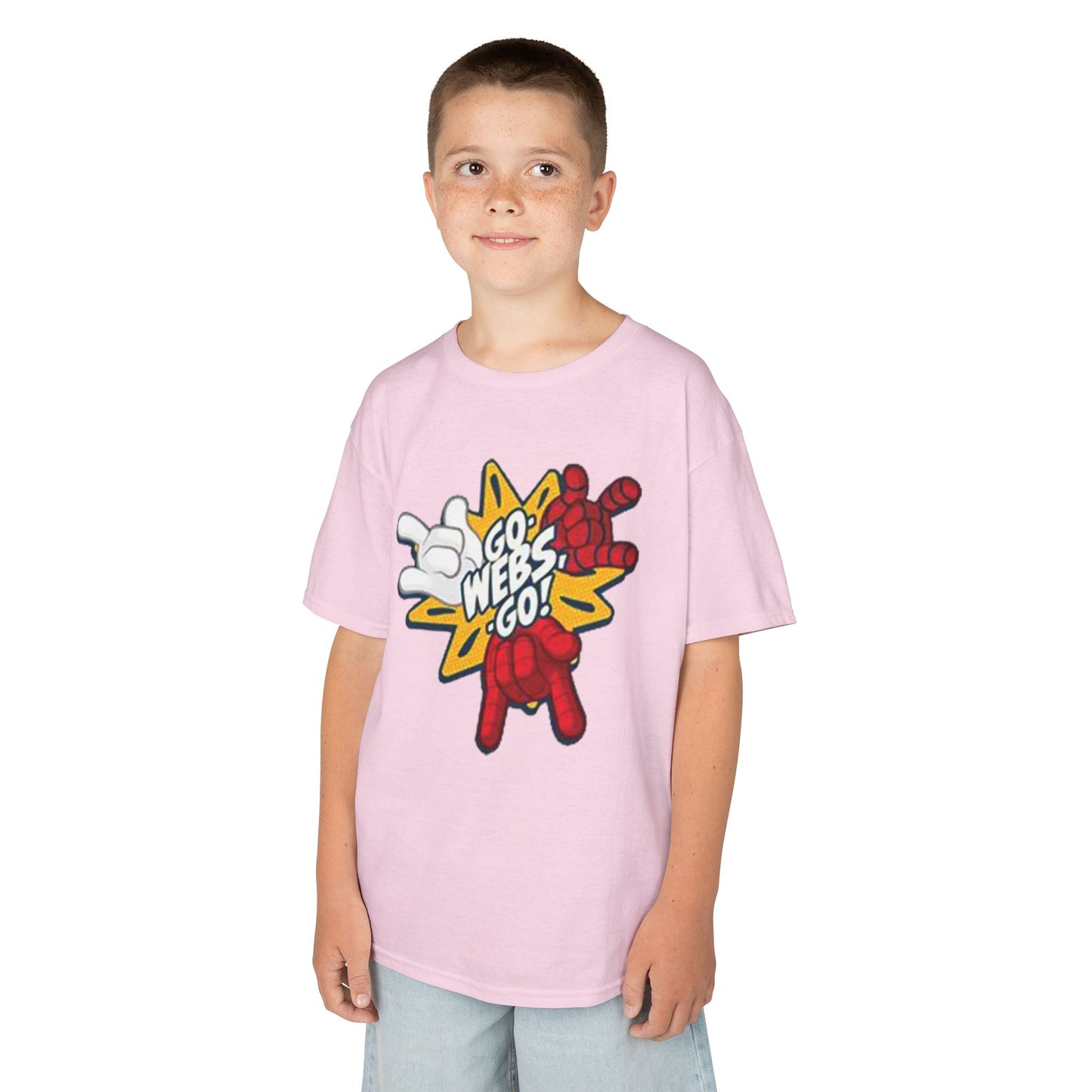 Kids Superhero Graphic Tee - Go Webs Go!