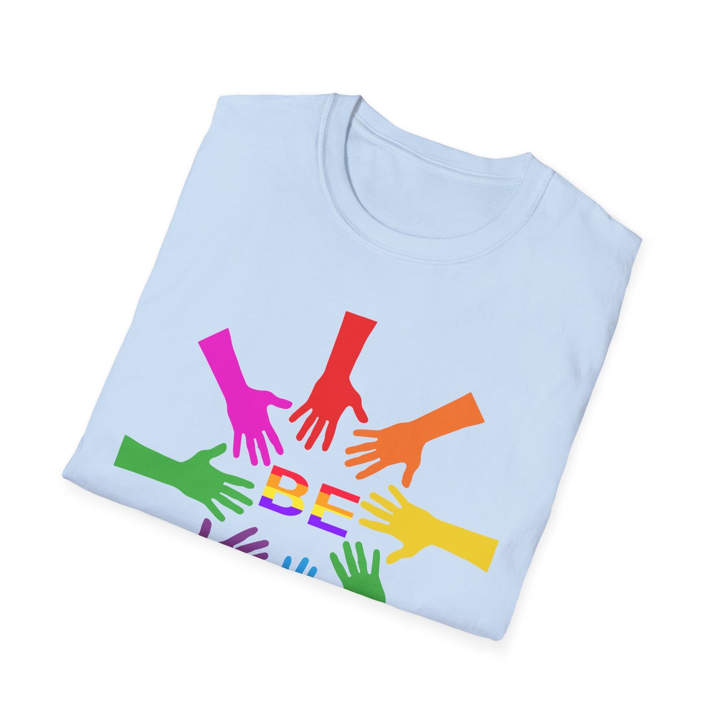 Rainbow Hands Unisex T-Shirt | Be Yourself, Inclusive Apparel, Pride Clothing, Gift for Friends, LGBTQ+ Pride
