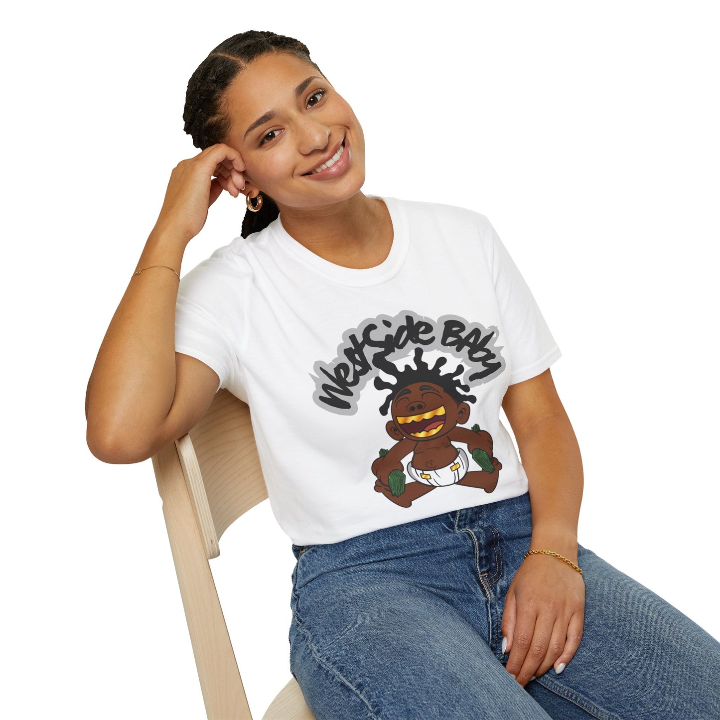 Westside Baby Graphic T-Shirt - Unisex Softstyle Tee for Fun and Unique Style