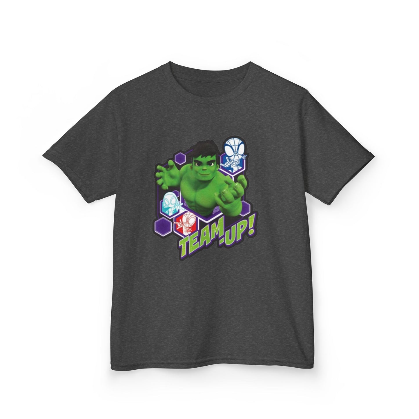 Hulk Team Up Kids Tee, Superhero Shirt, Fun Cotton Tee, Birthday Gift, Team Up T-Shirt, Kids Party Apparel
