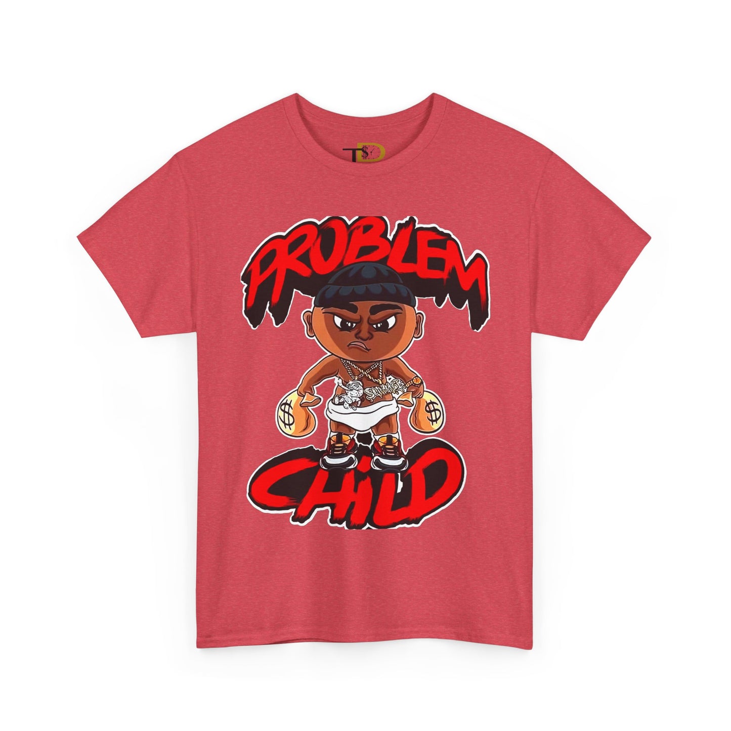 Problem Child Unisex Heavy Cotton Tee - Bold Graphic for Streetwear Lovers