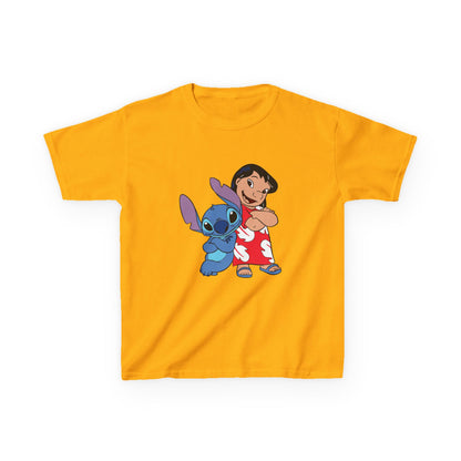Kids Hawaiian Style T-Shirt with Stitch and Lilo