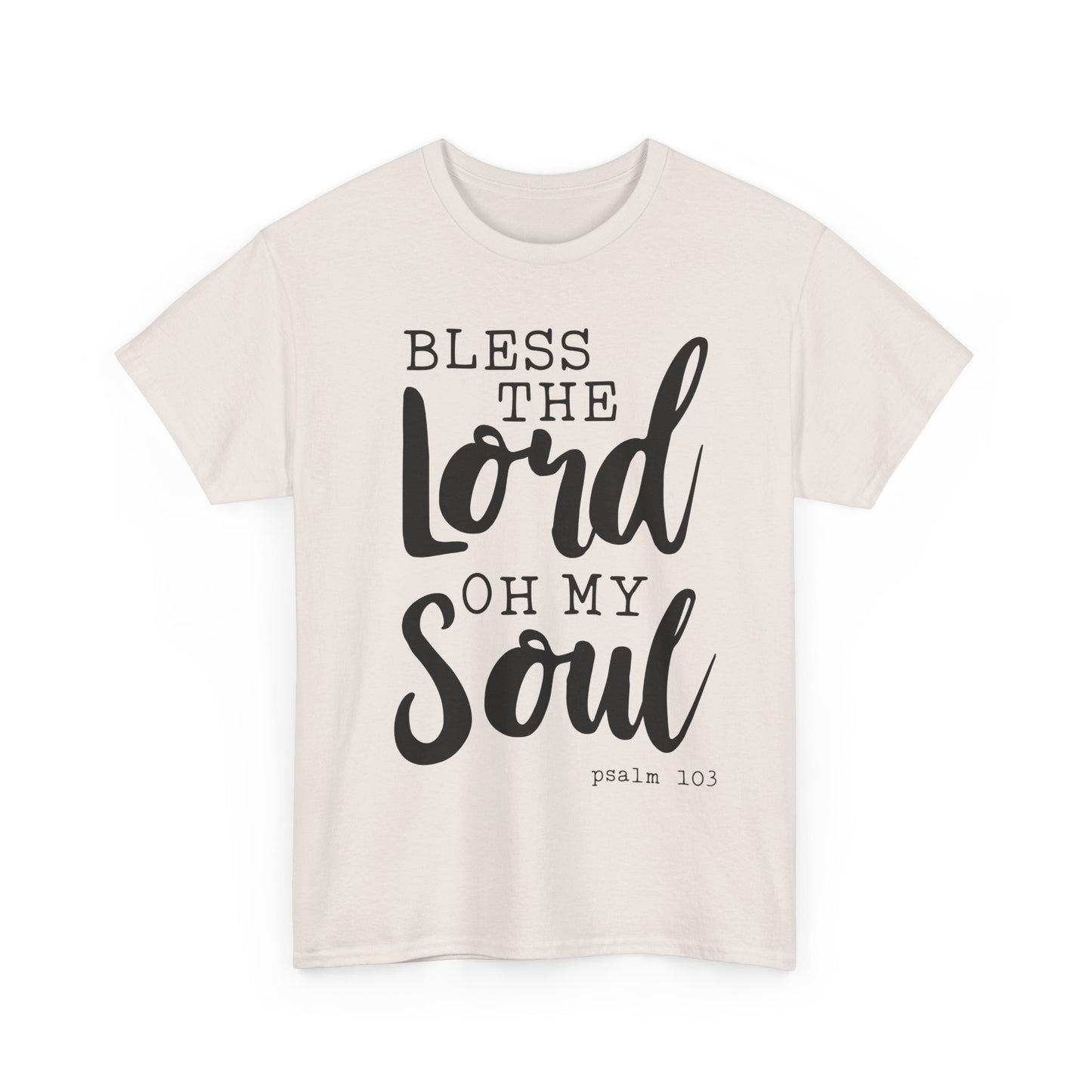 Bless the Lord Unisex Heavy Cotton Tee - Inspirational Christian Shirt