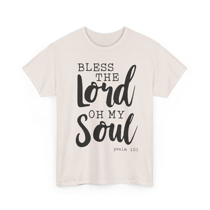 Bless the Lord Unisex Heavy Cotton Tee - Inspirational Christian Shirt