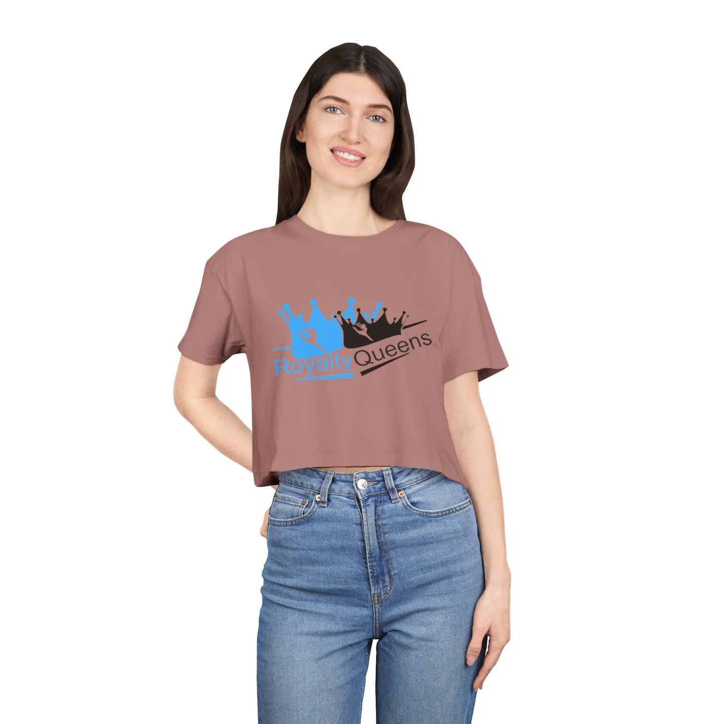 Royalty Queens Women's Crop Tee - Empowering Fashion for Queens, Perfect for Casual Wear, Gifts, Birthdays, and Celebrations