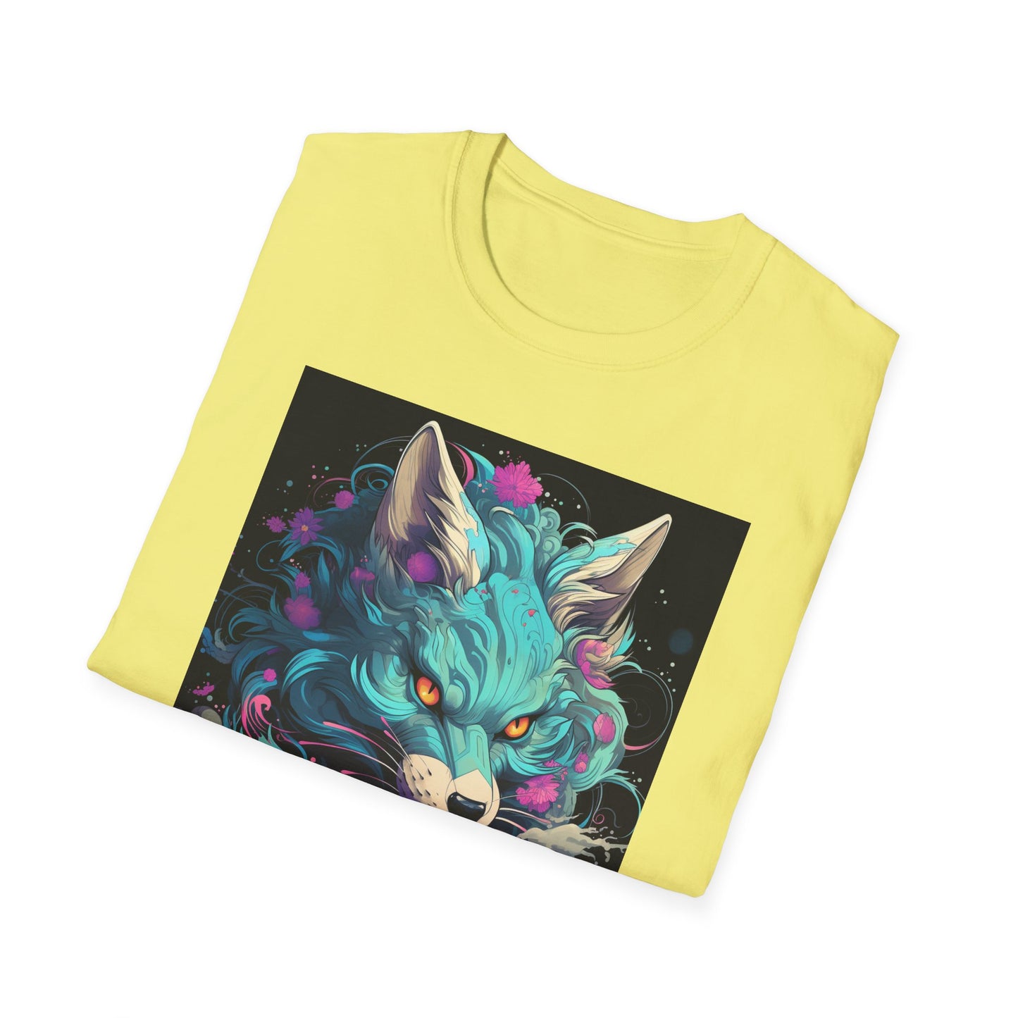 Mystical Wolf T-Shirt | Unisex Softstyle Tee, Fantasy Apparel, Gift for Nature Lovers, Unique Statement Shirt, Casual Fashion