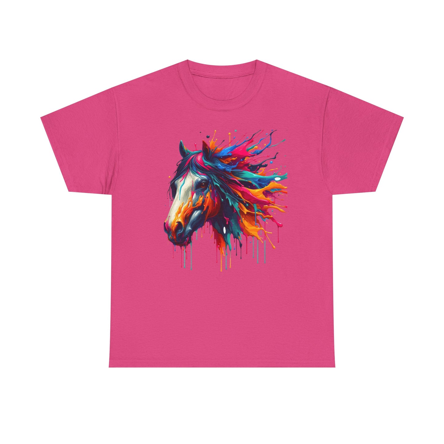 Vibrant Horse Art Unisex Heavy Cotton Tee