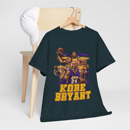 Kobe Bryant Tribute Unisex Heavy Cotton Tee - Basketball Legend Shirt