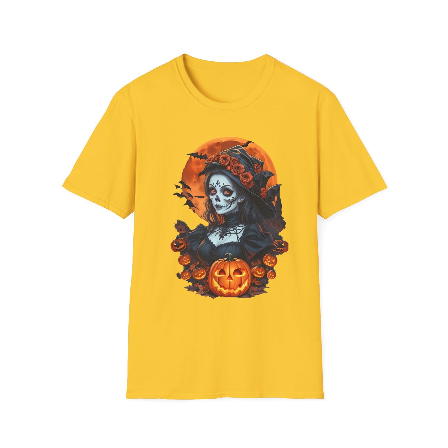 Spooky Halloween Graphic Tee, Unisex Softstyle T-Shirt, Fall Fashion, Halloween Costume, Pumpkin Decor, October Celebration