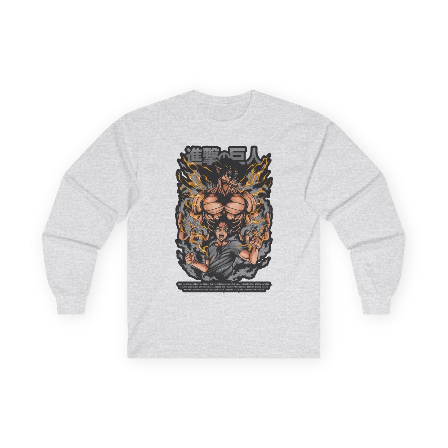 Attack on Titan Anime Long Sleeve Tee — Eren Titan Graphic Shirt