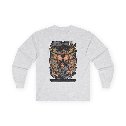Attack on Titan Anime Long Sleeve Tee — Eren Titan Graphic Shirt