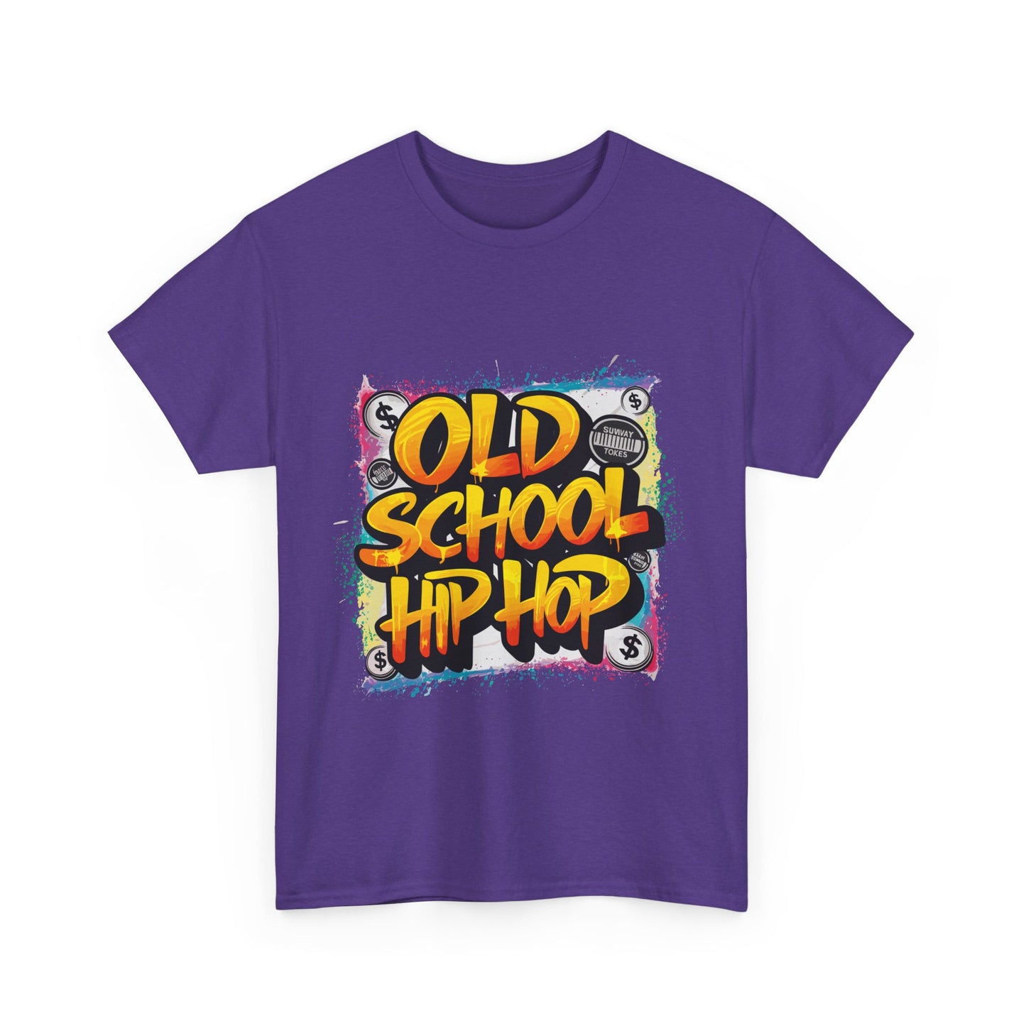 Old School Hip Hop Unisex Heavy Cotton Tee, Retro Streetwear Shirt, Gift for Music Lovers, Vintage Hip Hop Apparel, Cool Graphic Tee