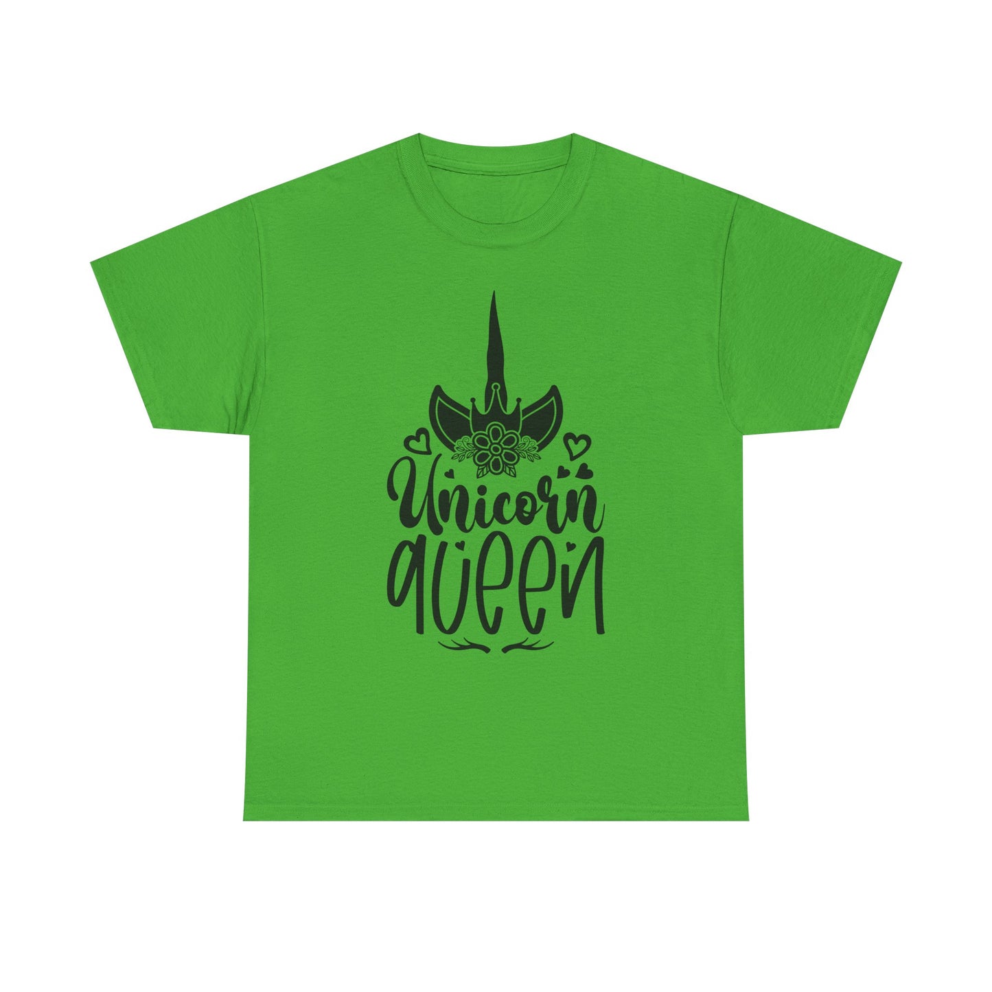 Unicorn Queen Unisex Heavy Cotton Tee - Fun and Playful Graphic T-Shirt for Unicorn Lovers