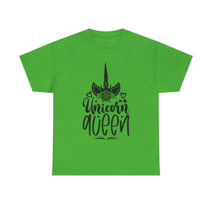 Unicorn Queen Unisex Heavy Cotton Tee - Fun and Playful Graphic T-Shirt for Unicorn Lovers
