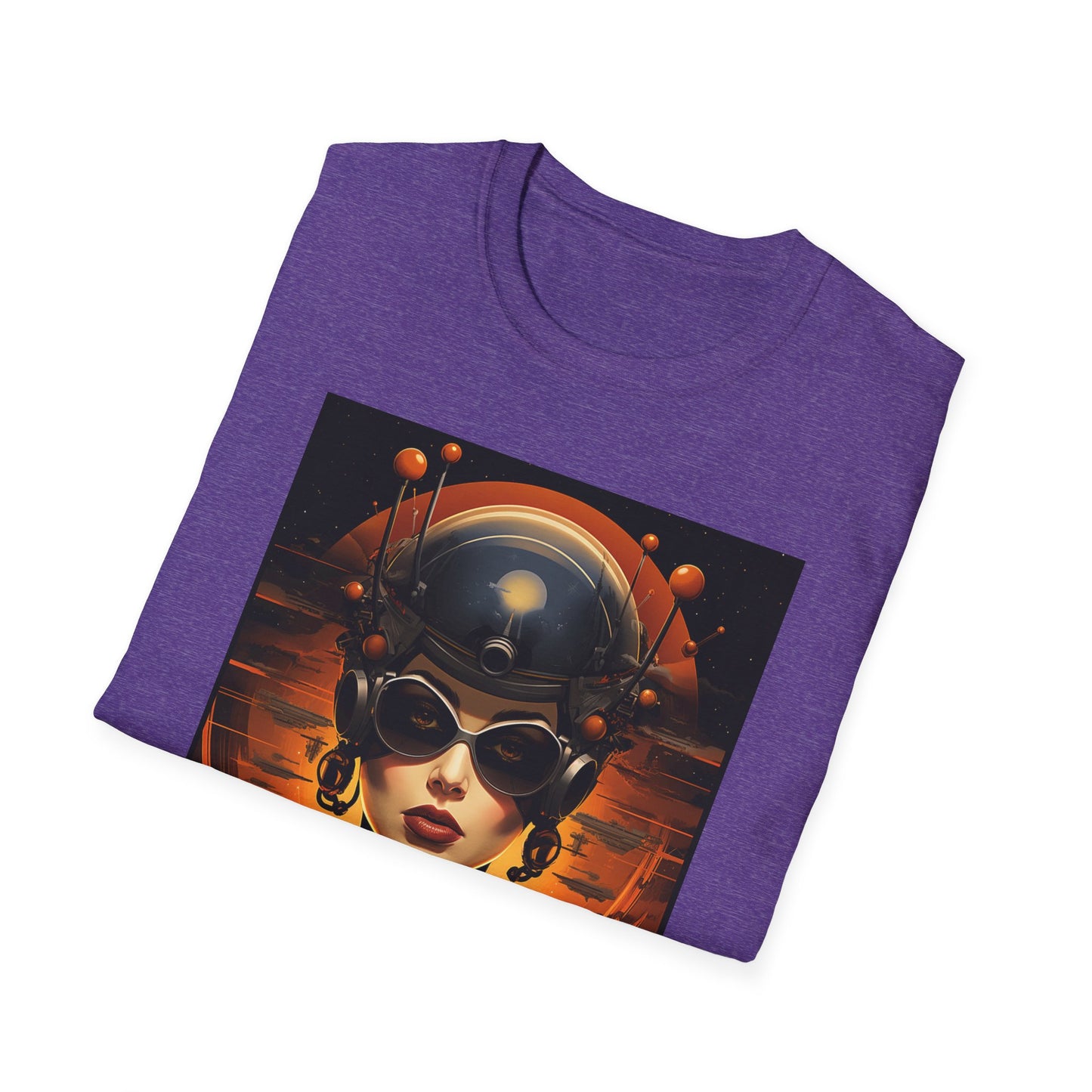 Futuristic Graphic Tee - Unisex Softstyle T-Shirt with Sci-Fi Design